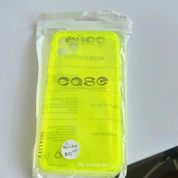 Neon Yellow iPhone 11 Pro Max Soft Case – Shockproof - Picture 5 of 5
